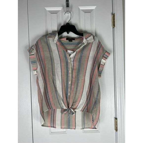 NWT Sanctuary Womens Striped Blouse Small - Picture 1 of 3